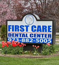 First Care Dental Center sign